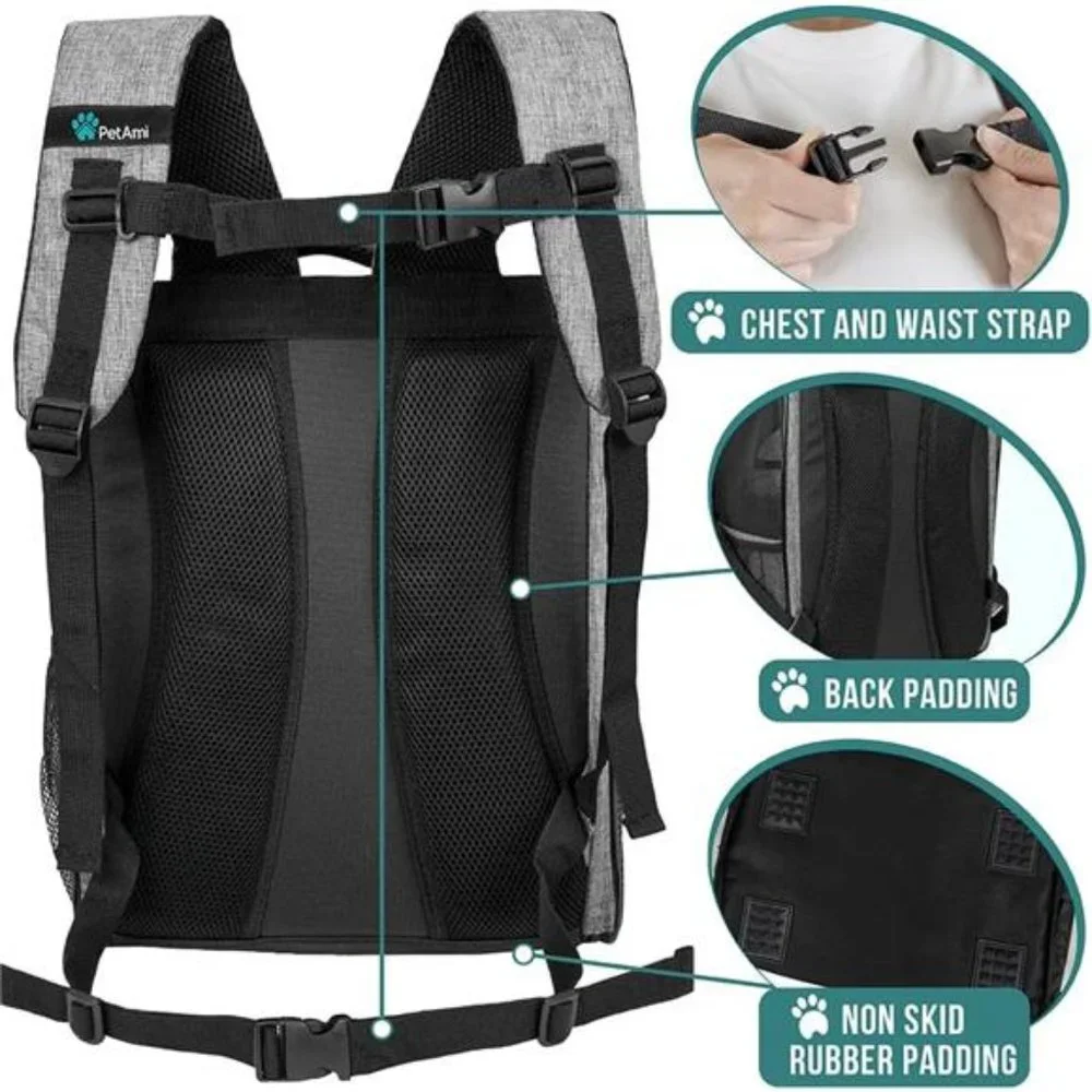 Dog Backpack Carrier for Small Large Cat, Pet, Puppies, Ventilated Pet Backpack